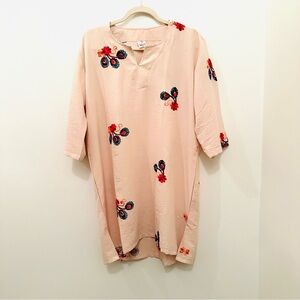 Habiba soft embroidered tunic shirt Size XL